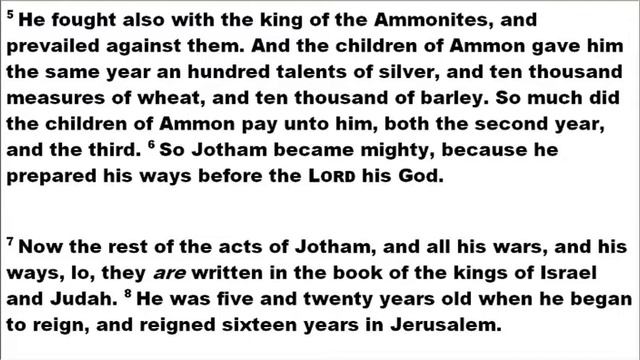 05-26 2 Chronicles 26-28 KJV Daily Devotional