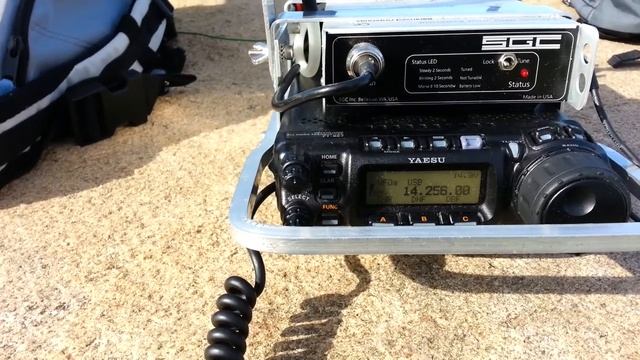 YO9GQY Romania On 20m With An FT-857D Manpack