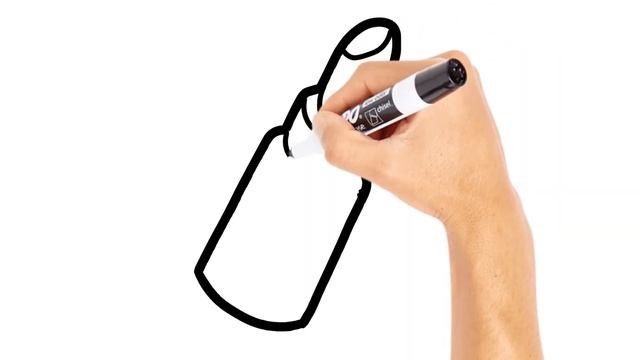How To Draw A Lipstick Pattern For Kids / Рисуем рисунок помады для детей