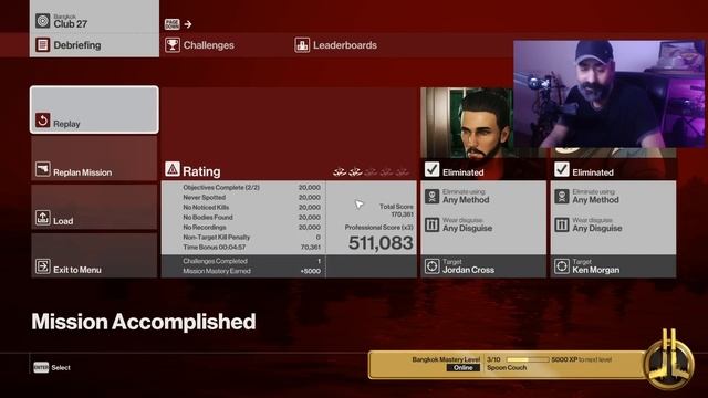 HITMAN Professional Mode Challenges - Bangkok - Fade To Black, I'm Ex-static, Thunder Kiss '65