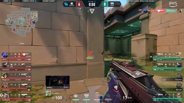 HILIGHTS | KC IS VERY STRONG!! KC Vs FPX MAP LOTUS  VCT Masters Madrid  [VALORANT]