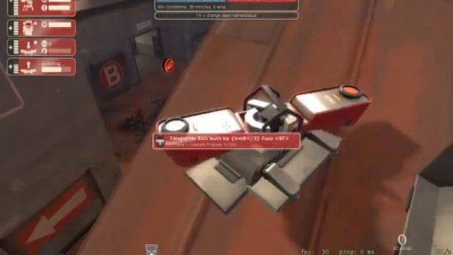 Engineer With Wrangled Sentry In Badwater (Team Fortress 2)