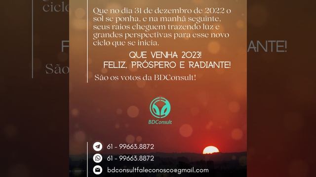 FELIZ 2023! BDConsult Deseja A Todos!