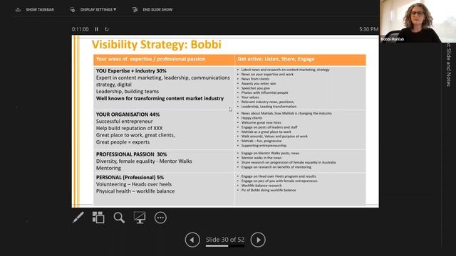 Mentor Walks Virtual Conversation - Visible Me