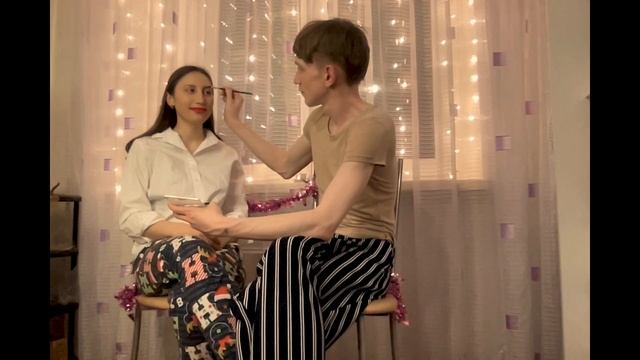 Boyfriend Does My Make Up
