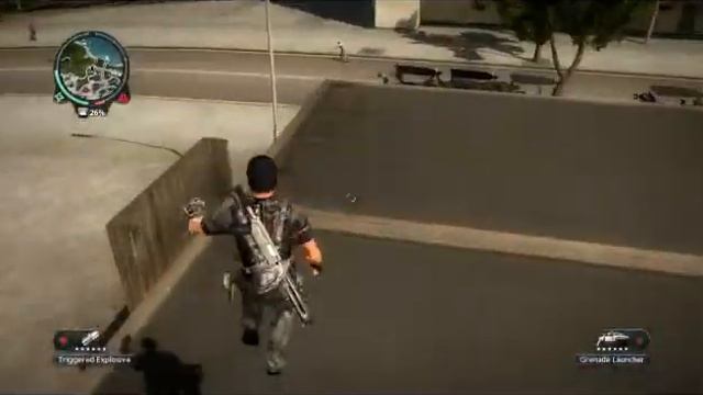 Just Cause 2 Blowing Up A Gas Station
