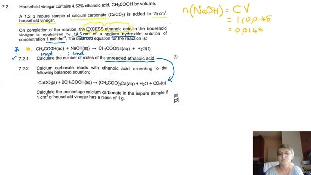 Gr 12 Chemistry 2020 Q7