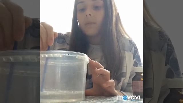 Слайм /из клея+тетраборат натрия