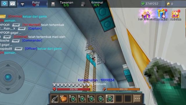 Killing Criminal And Wanted || Jail Break || Blockman Go