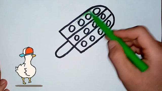 Pop It Ice Cream Drawing For Kids/Поп ит рисунок мороженого для детей/Bolalar Uchun Pop It Chizish