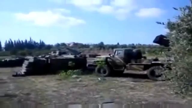 Сирия, залп из града