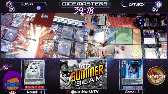 Dice Masters Two Team Takedown: Pre Summer Slam || Round 3 (SuperK Vs Caturix)