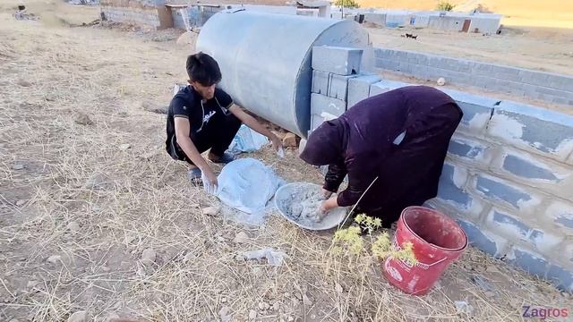 Covering The Bathroom Ceiling By Mohammad And Hossein