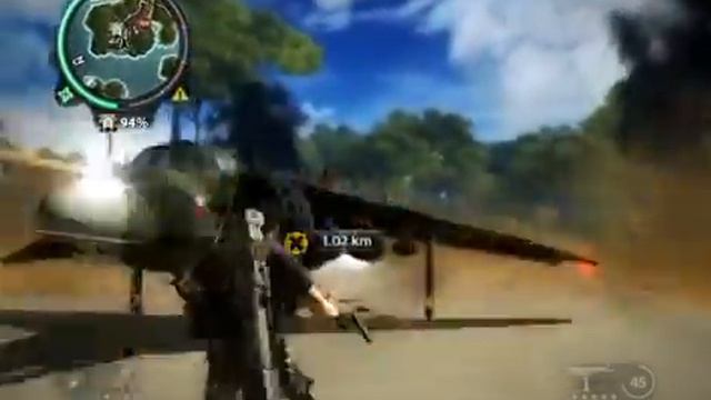 Just Cause 2 Aeroplane Grapple