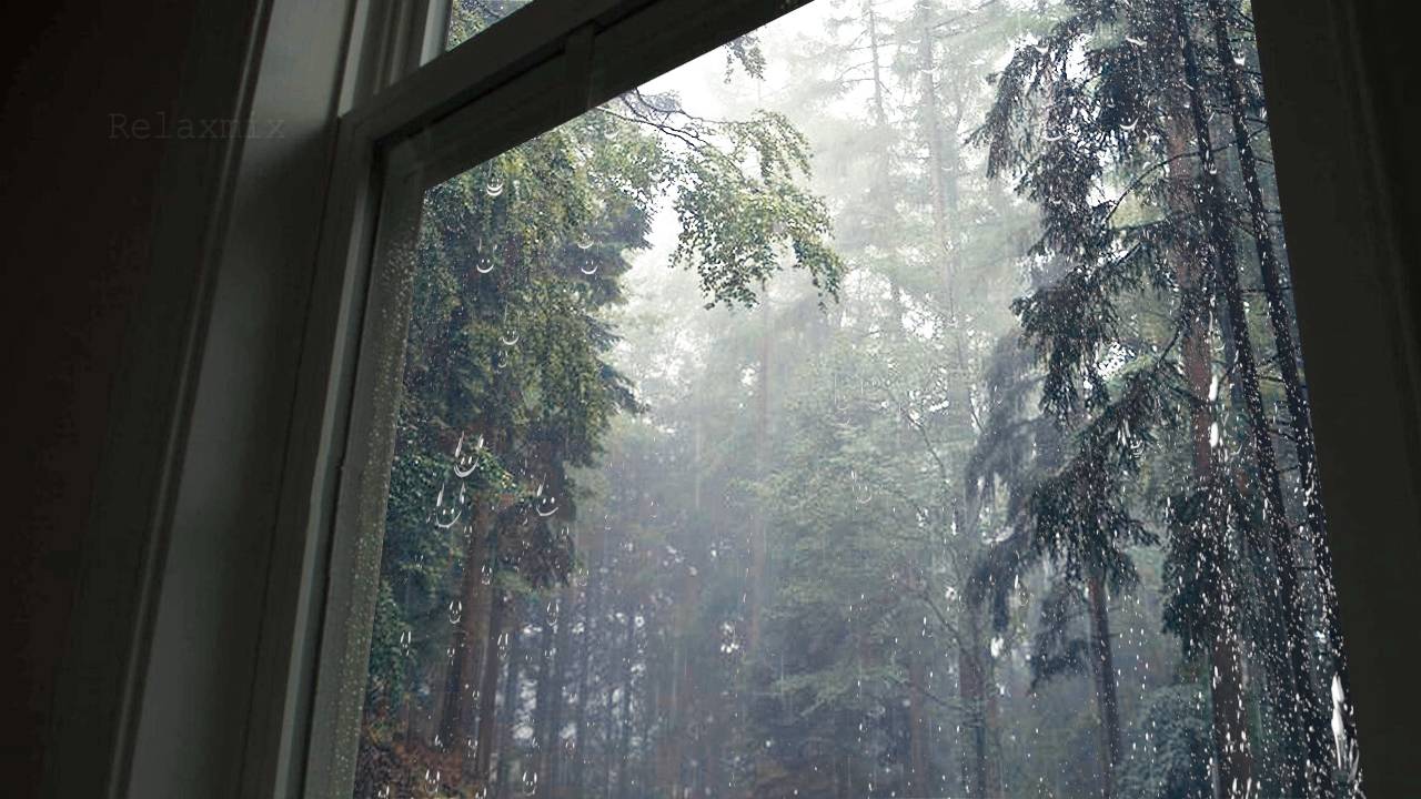 Релакс. Проливной дождь для учёбы, работы или отдыха и сна.