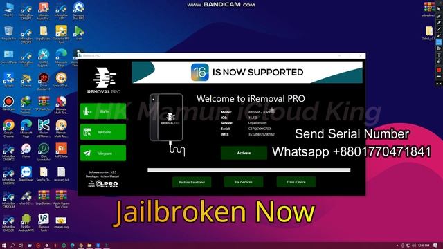 ICloud Bypass With Signal IOS 15-16  6s Plus (hkmamun)