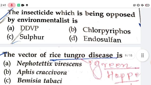 ENTOMOLOGY 1- TRICKS K SATH QUESTIONS KA ANSWER YAAD KAREIN