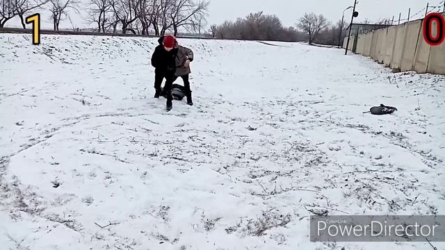 Борьба зимой на улице