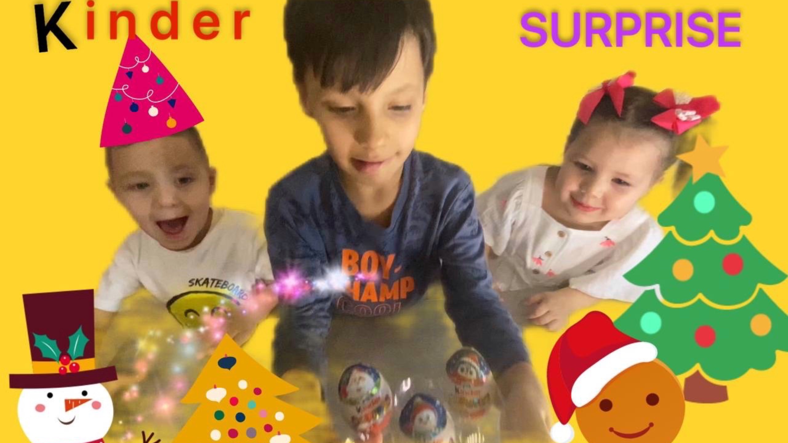 #Распаковка Новогодняя Kinder-Surprise и творчество