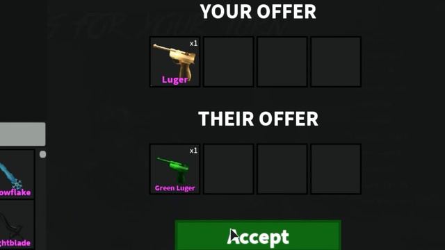 I GOT GREEN LUGER!!!!  MM2 (TEST VIDEO)