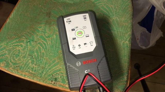 Bosch C7. Как зарядить полностью разряженный аккумулятор?