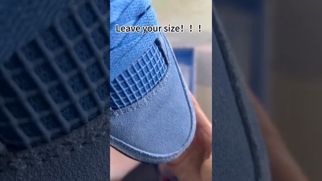 Air Jordan 4 Blue White Grey,leave Your Size?#short #sneakerhead #unboxing #getmyplug