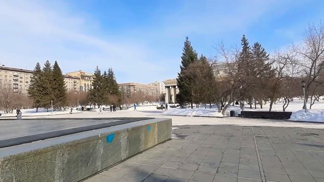 Площадь Ленина.Новосибирск.20 марта.