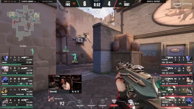 100 Thieves VS FNATIC Map 2 VOD - VCT Champions 2022 | Valorant