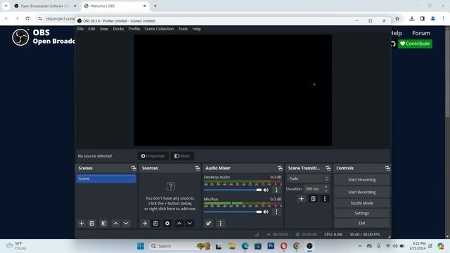 Simple Setting Up OBS Studio