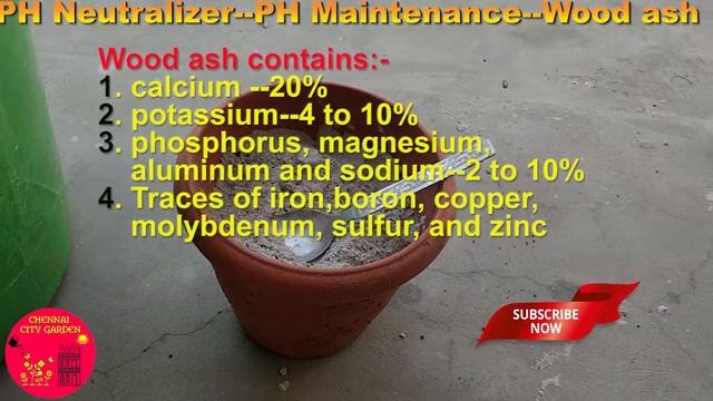 PH Neutralizer--PH Maintenance--Wood Ash