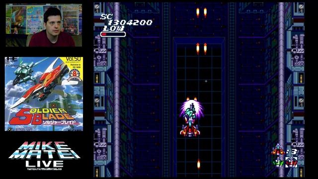 Soldier Blade (PC Engine) Mike Matei Live