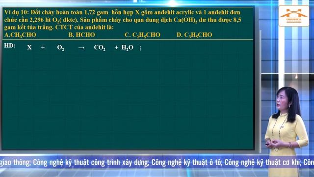 Ôn Tập Hóa Học Thi Tốt Nghiệp THPT 2020: Andehit - Axit Cacboxylic