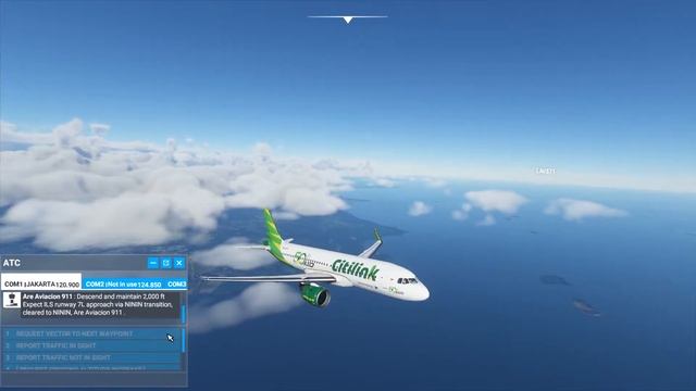 Microsoft Flight Simulator 2020 | IFR Jakarta (CGK) - Bali (DPS) | Citilink PK-GTF