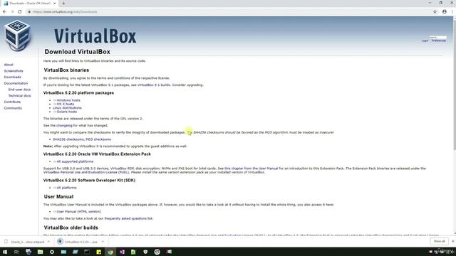 4. Virtualbox Download And Install