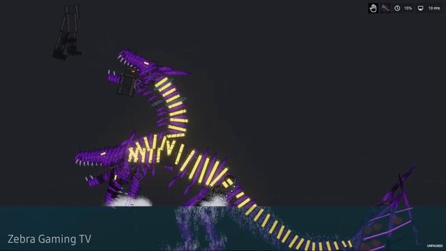 Godzilla Vs King Ghidorah Vs Mega Mech In People Playground 1.8