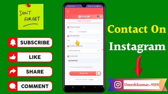 91 Club Id Kaise Banaye | 91 Club Register Kaise Kare | 91 Club Earning App