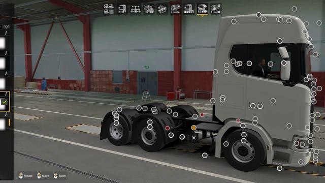 Scania Tank position lights for short sideskirts