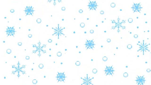 Футаж снегопад из снежинок