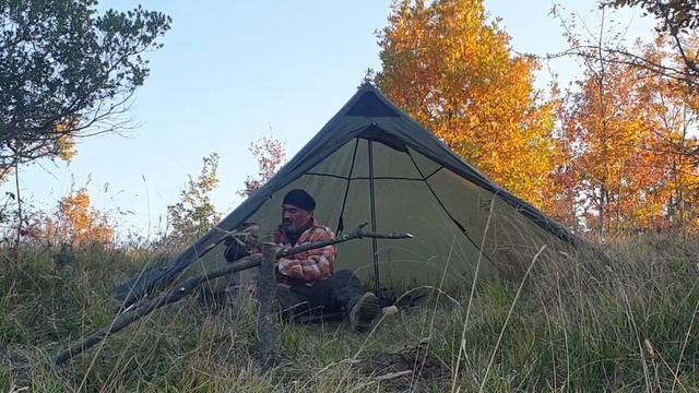 Sobalı Kamp Çadırı NURGAZ CAMPOUT MERCURY 1 BUSHCRAFT ÇADIR KURULUMU VE ŞİŞME MAT  BATTANİYE