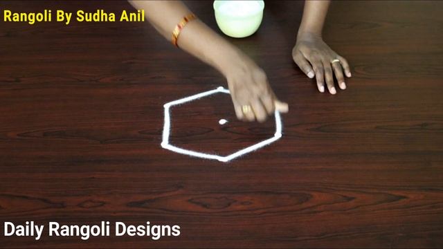Two Small 3*2 Dots Daily Kolams | Simple Easy Rang Muggulu | Very Cute Latest Rangoli | Kolangal
