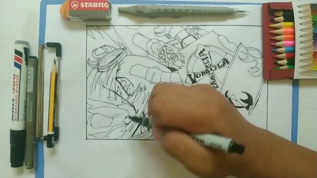 Katekyo Hitman Reborn | Sawada Tsunayoshi | Drawing Anime | Pointillism Art