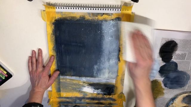 BEST Dramatic Sky Technique For Modern Abstract Landscapes | Dark Skies Acrylic Painting Tutorial