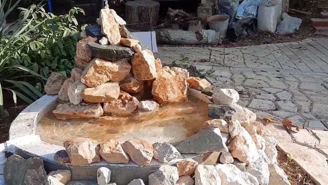 ФОНТАН на даче (водопадик) своими руками
