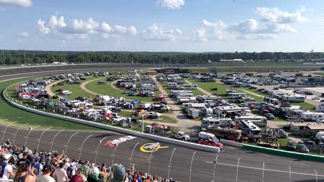 Final Laps Of 2022 Quaker State 400 At Atlanta NASCAR Cup Series Fan Perspective/View From Stands