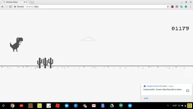 Chrome Dino Game Record!! (close Up)
