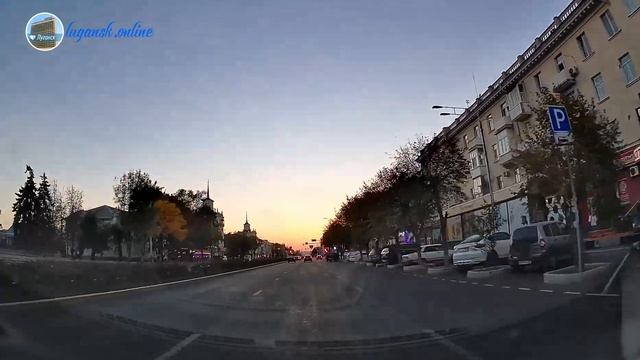 Проезд по Советской в Луганске - сентябрь 2023