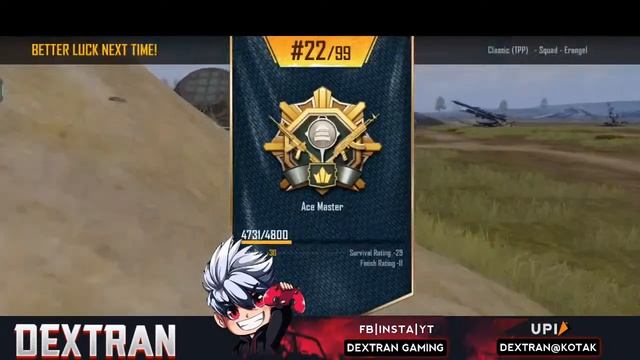 Ajj Erangel Me Hogi Tabahi  | Dextran Is Live With Bgmi 🎮