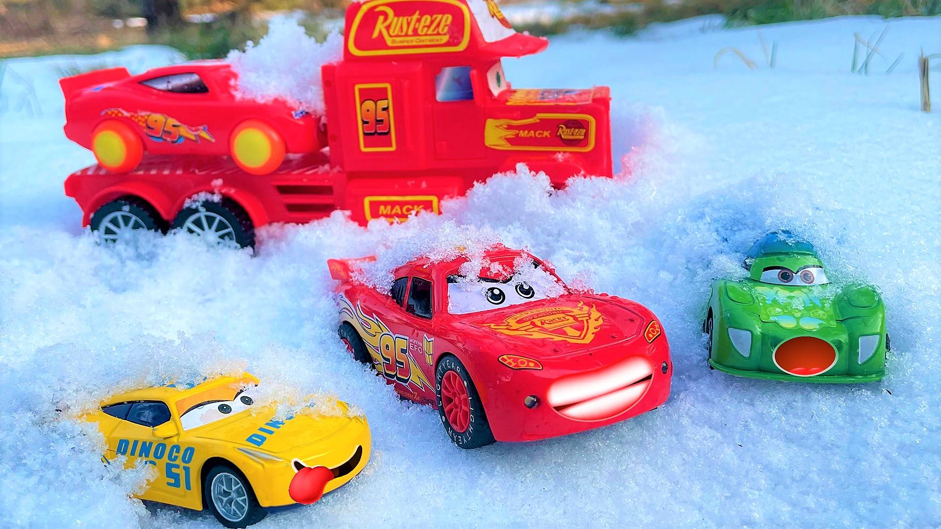 Looking For Lightning McQueen: Chick Hicks, Cruz Ramirez, Jackson Storm Cars