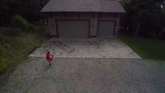 Drone Footage Of Me Shooting The New Nerf TITAN CS-50!!!