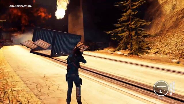Just Cause 3 - 1000 Kmh VS TRAIN...